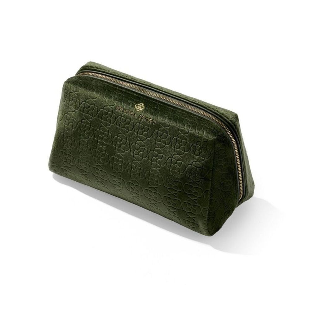 Kendra Scott Large Filigree Cosmetic Case - Green - Picture 1 of 2
